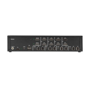 Black Box SS4P-DH-DP-UCAC Secure 4-Port, Dual-Head DisplayPort KVM Switch, Dedicated CAC Port & 4K Ultra-HD Support